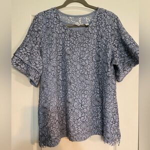 Isaac Mizrahi Live Lace top